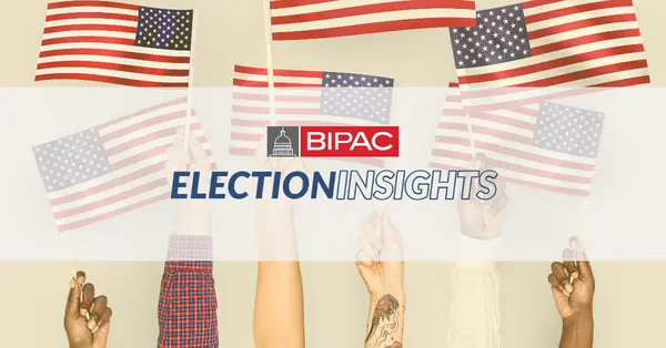 BIPAC logo with American flags