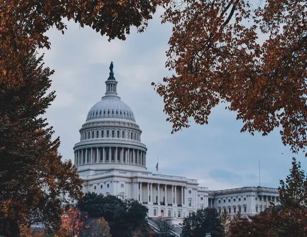 United States Capitol Building in Fall